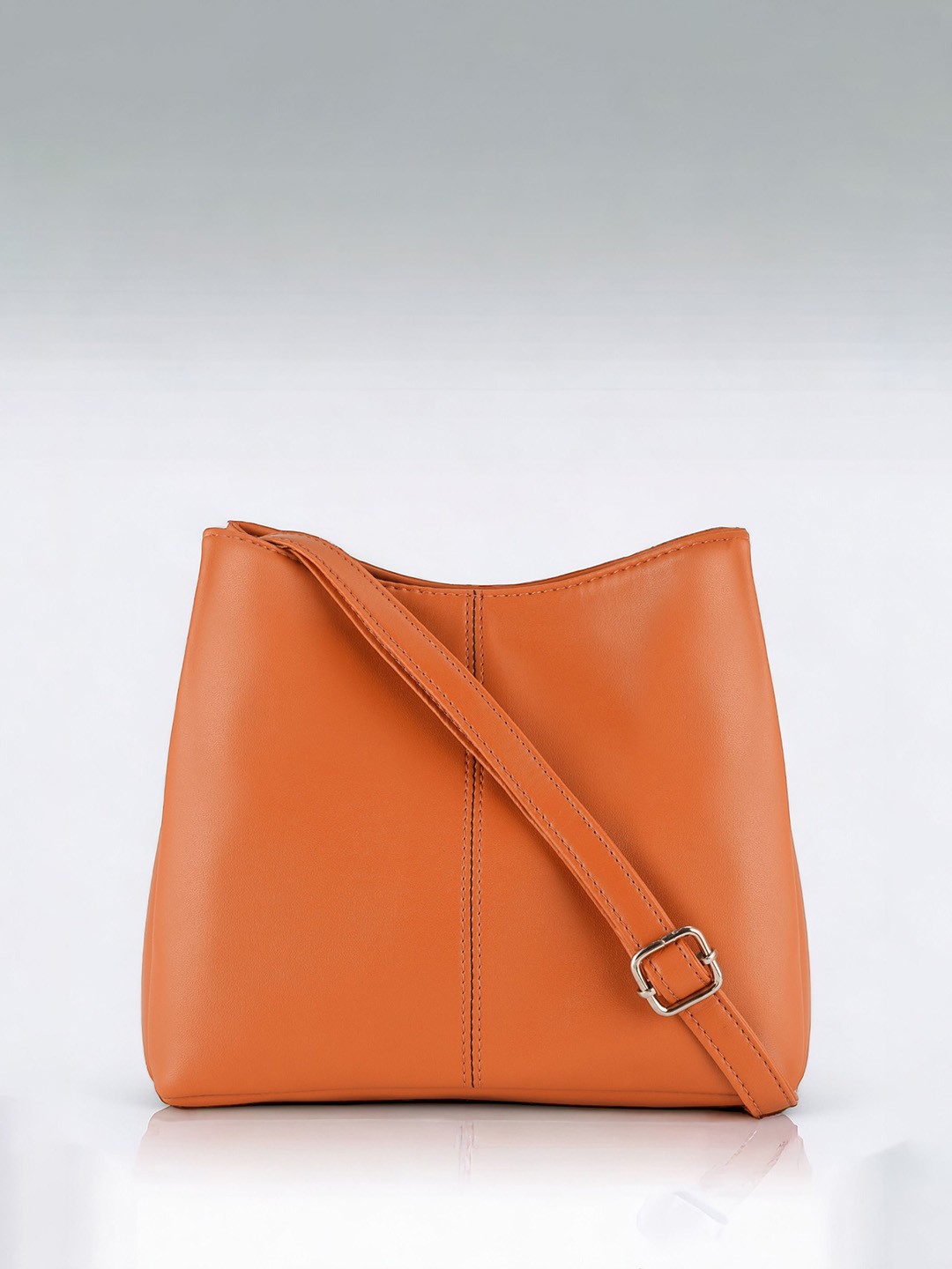 

Toteteca Zip Detail PU Oversized Structured Shoulder Bag, Orange