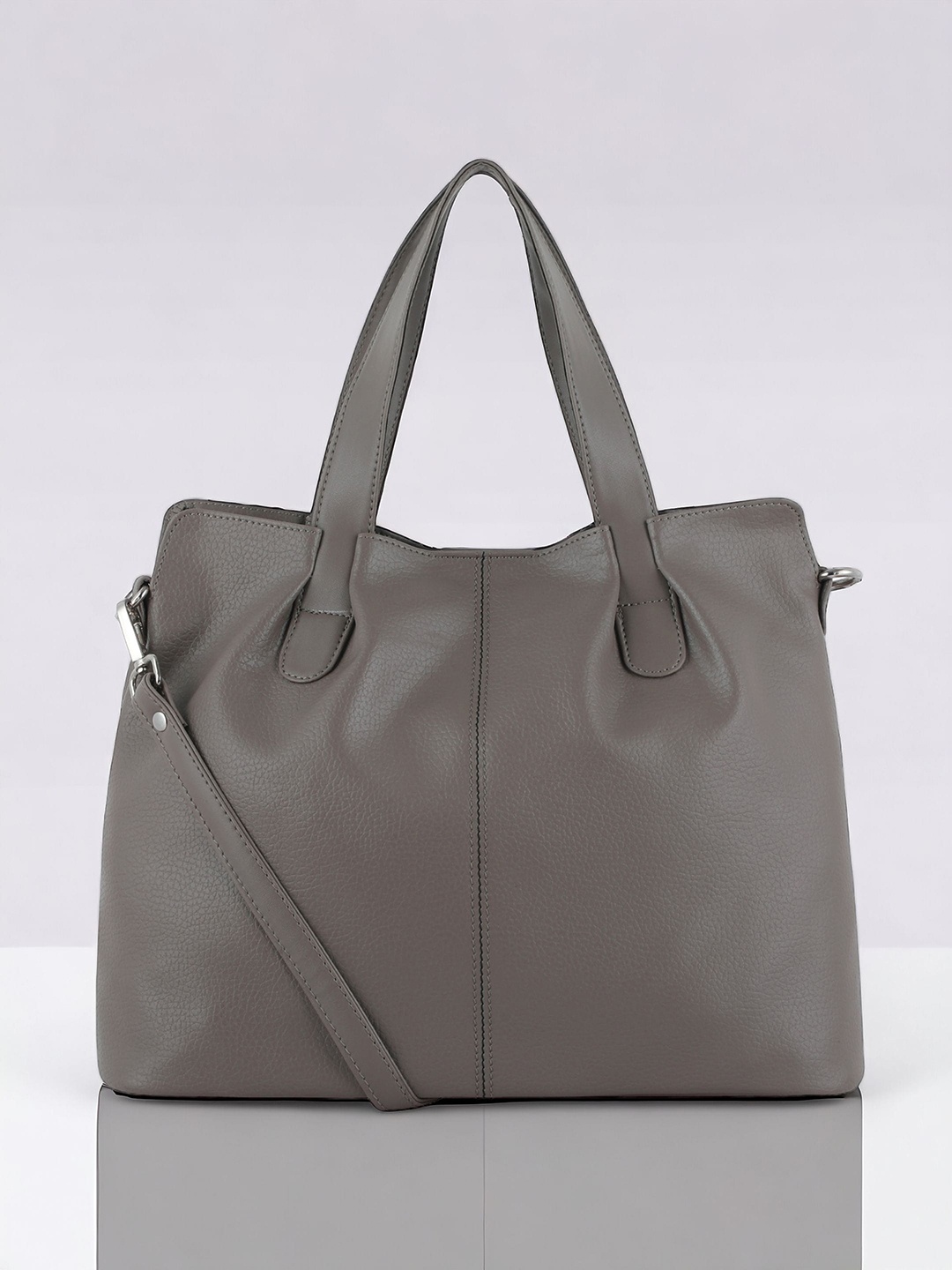 Toteteca Oversized Structured Shoulder Bag, Beige