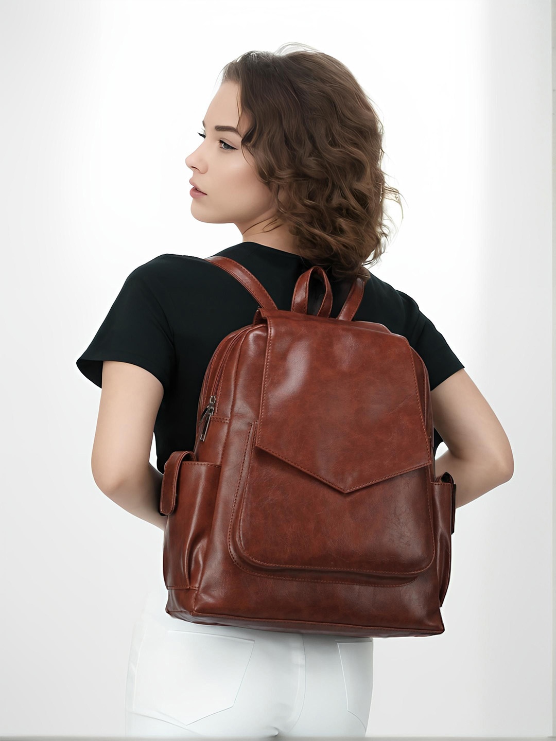 

Toteteca Unisex Ergonomic Backpack Up to 15 inch, Brown