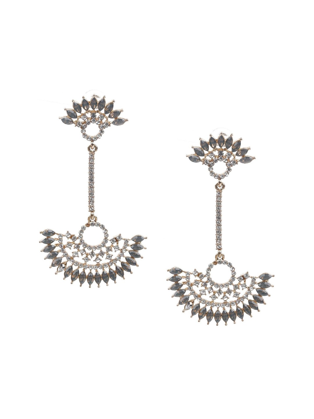 

ODETTE Gold-Plated Kundan Drop Earrings