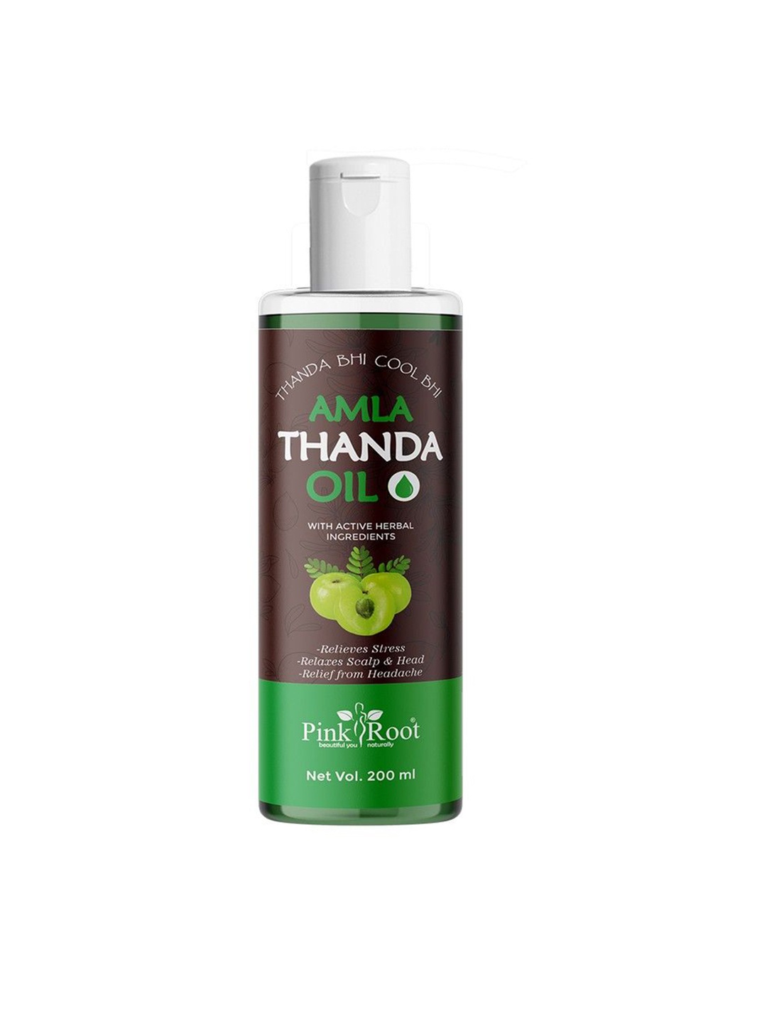 

Pink Root Amla Thanda Cool & Refreshing Hair Oil - 200 ml, Brown