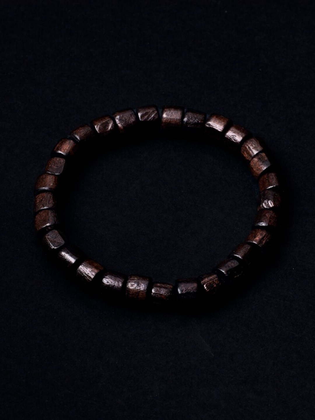 

SALTY Men Beaded Elasticated Bracelet, Brown