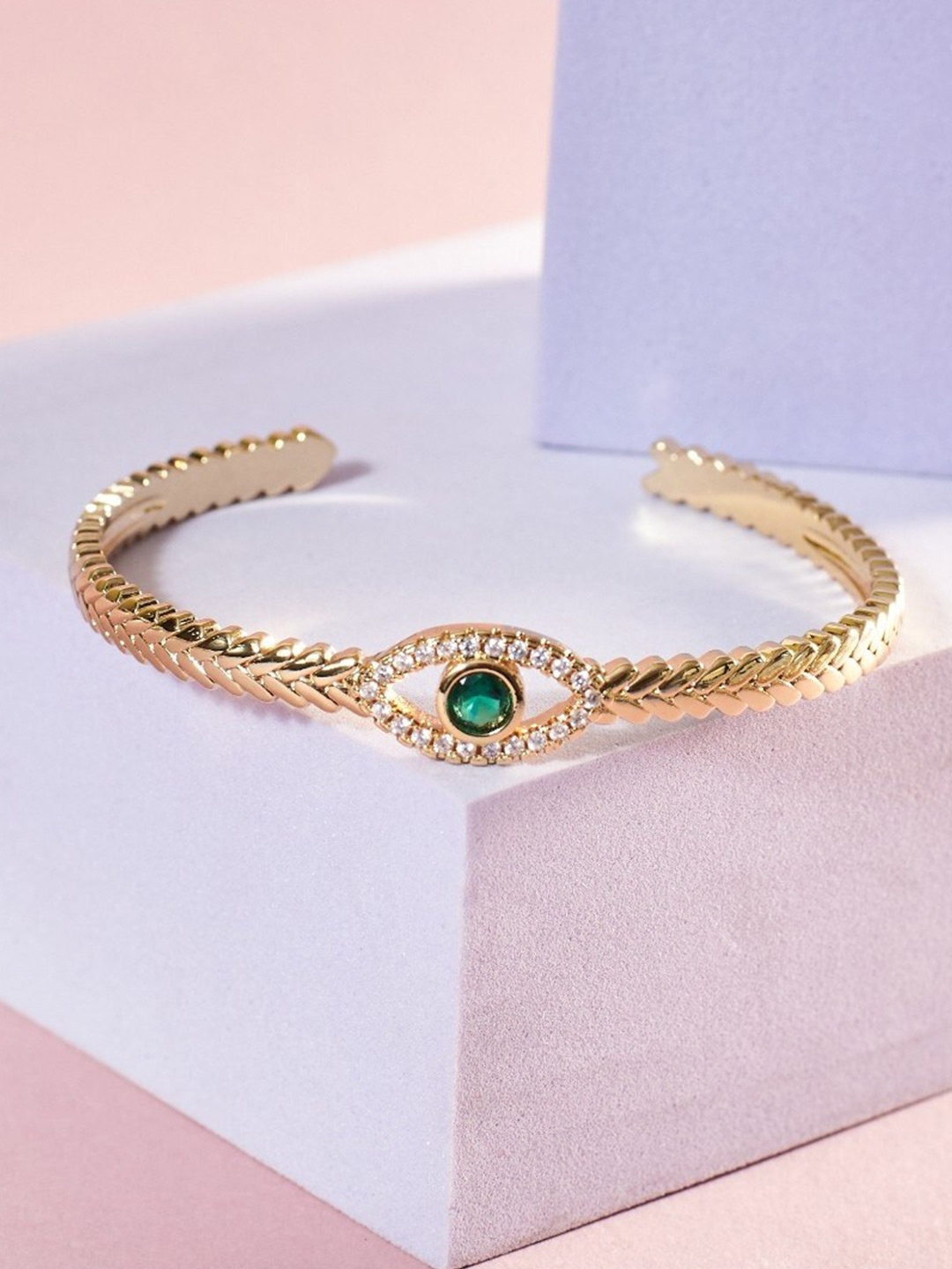 

SALTY Gold-Plated Cuff Bracelet