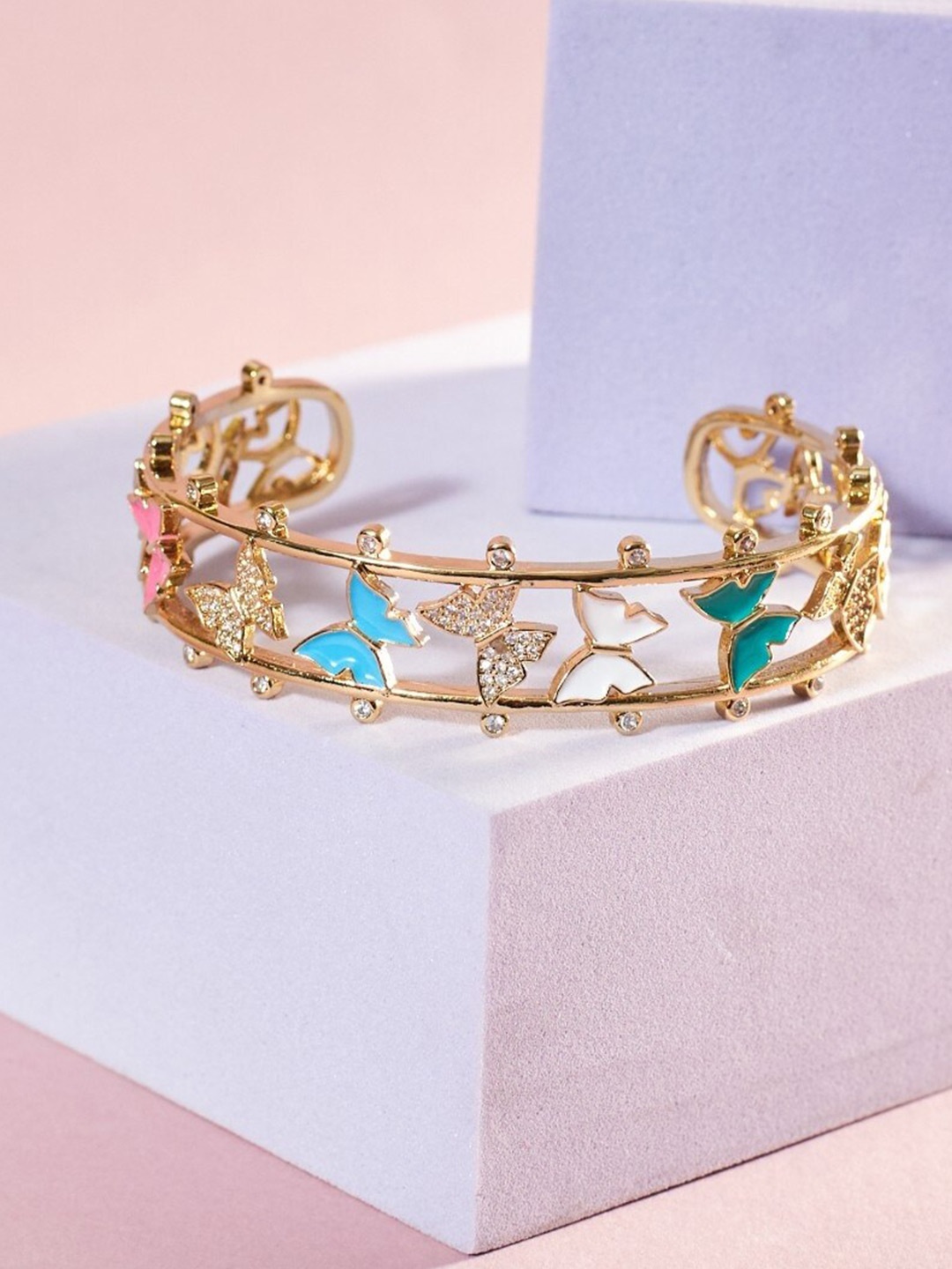

SALTY Gold-Plated Cuff Bracelet