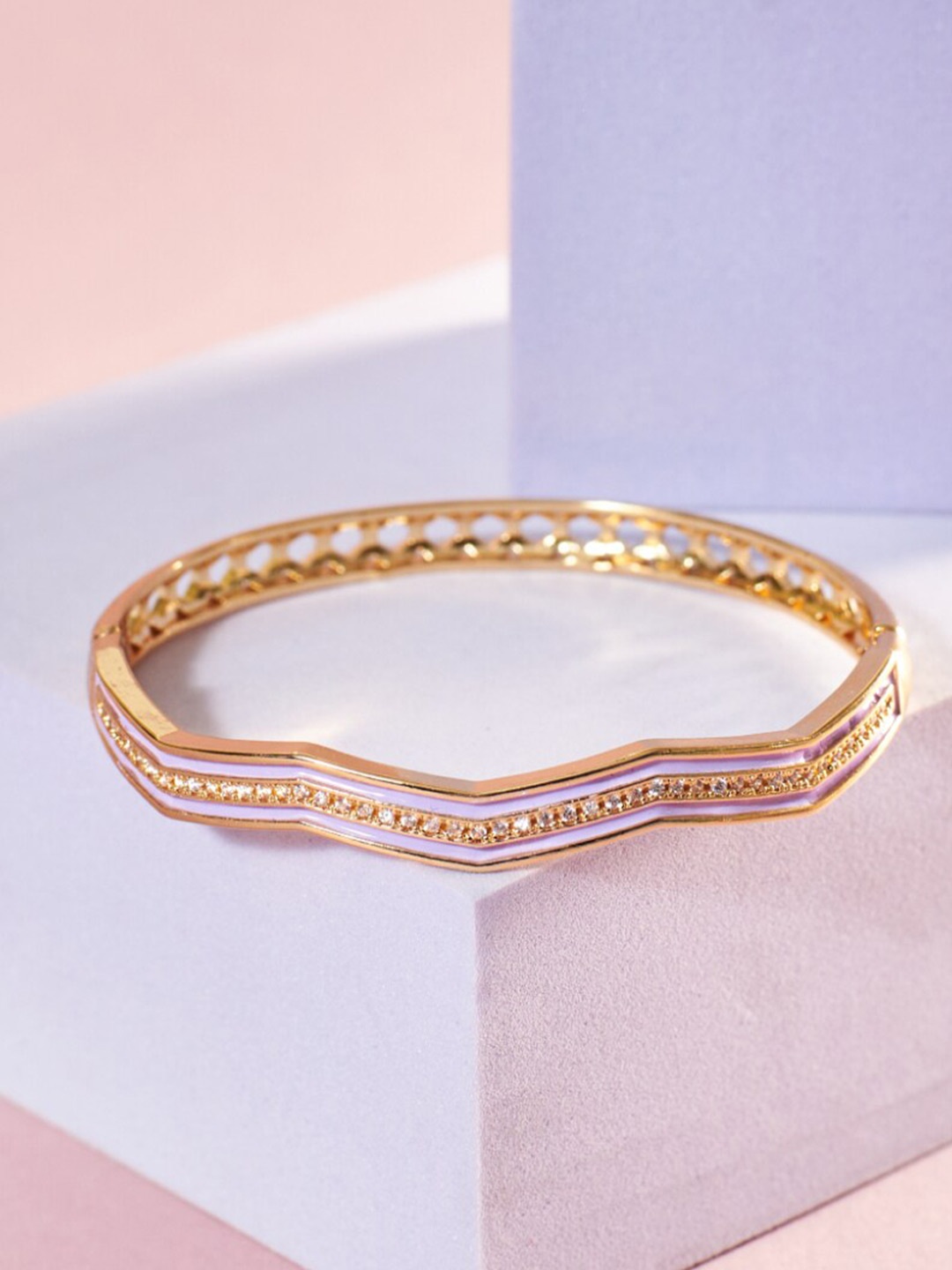 

SALTY Gold-Plated Bangle-Style Bracelet