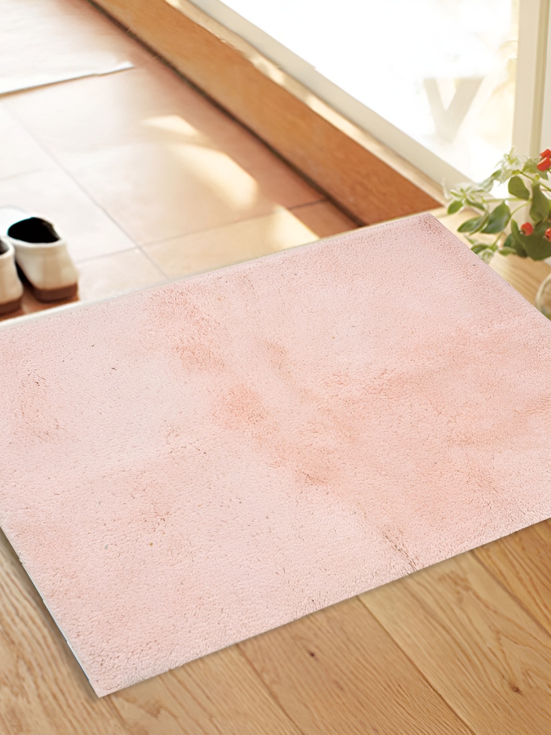 

RRC Pink 1200 GSM Cotton Anti-Slip Bath Rugs