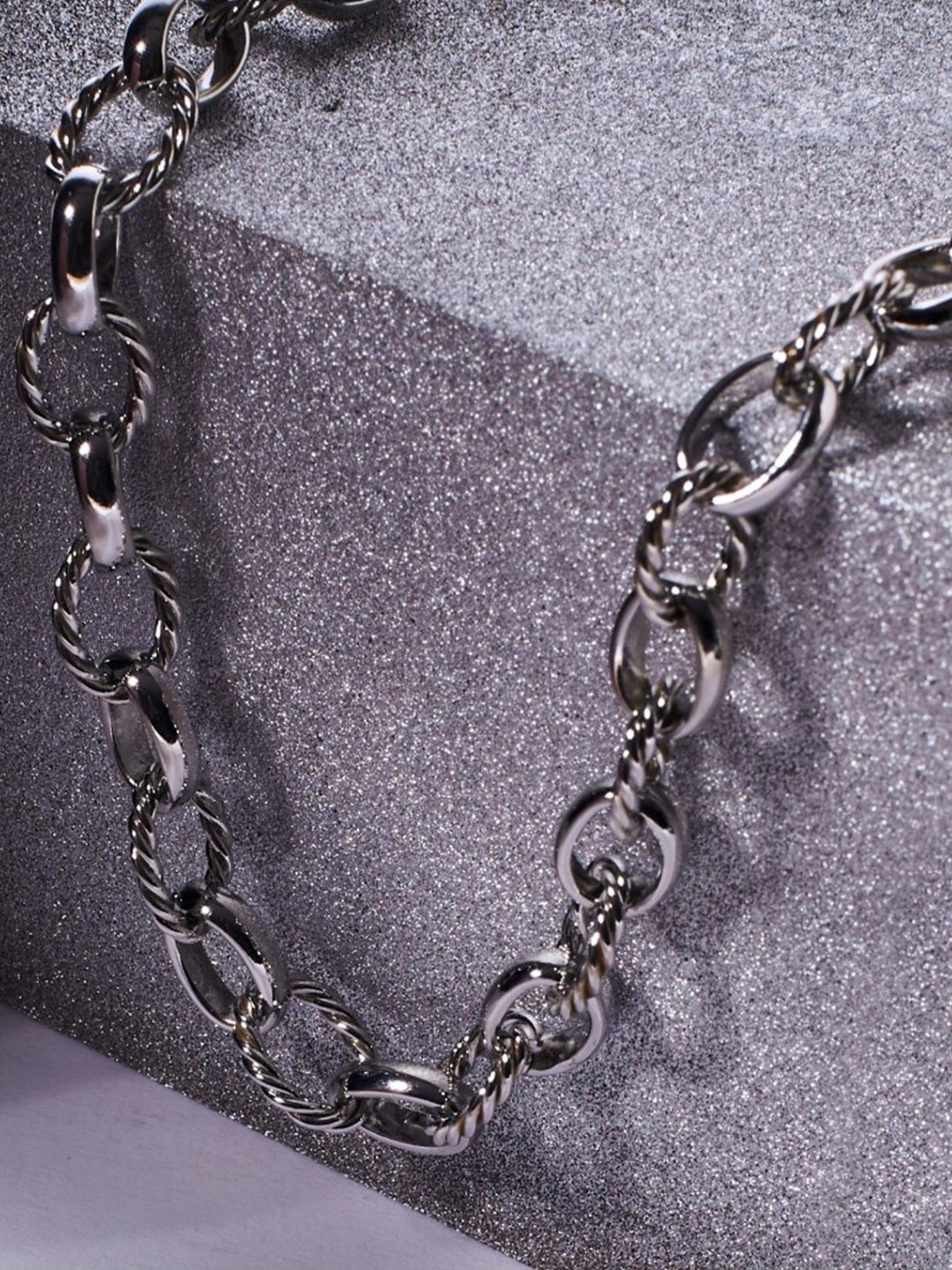 

SALTY Men Stainless Steel Necklace, Silver