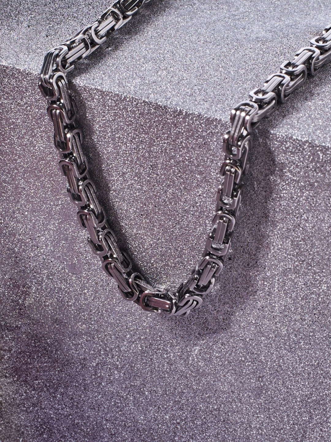 

SALTY Men Stainless Steel Chain, Silver