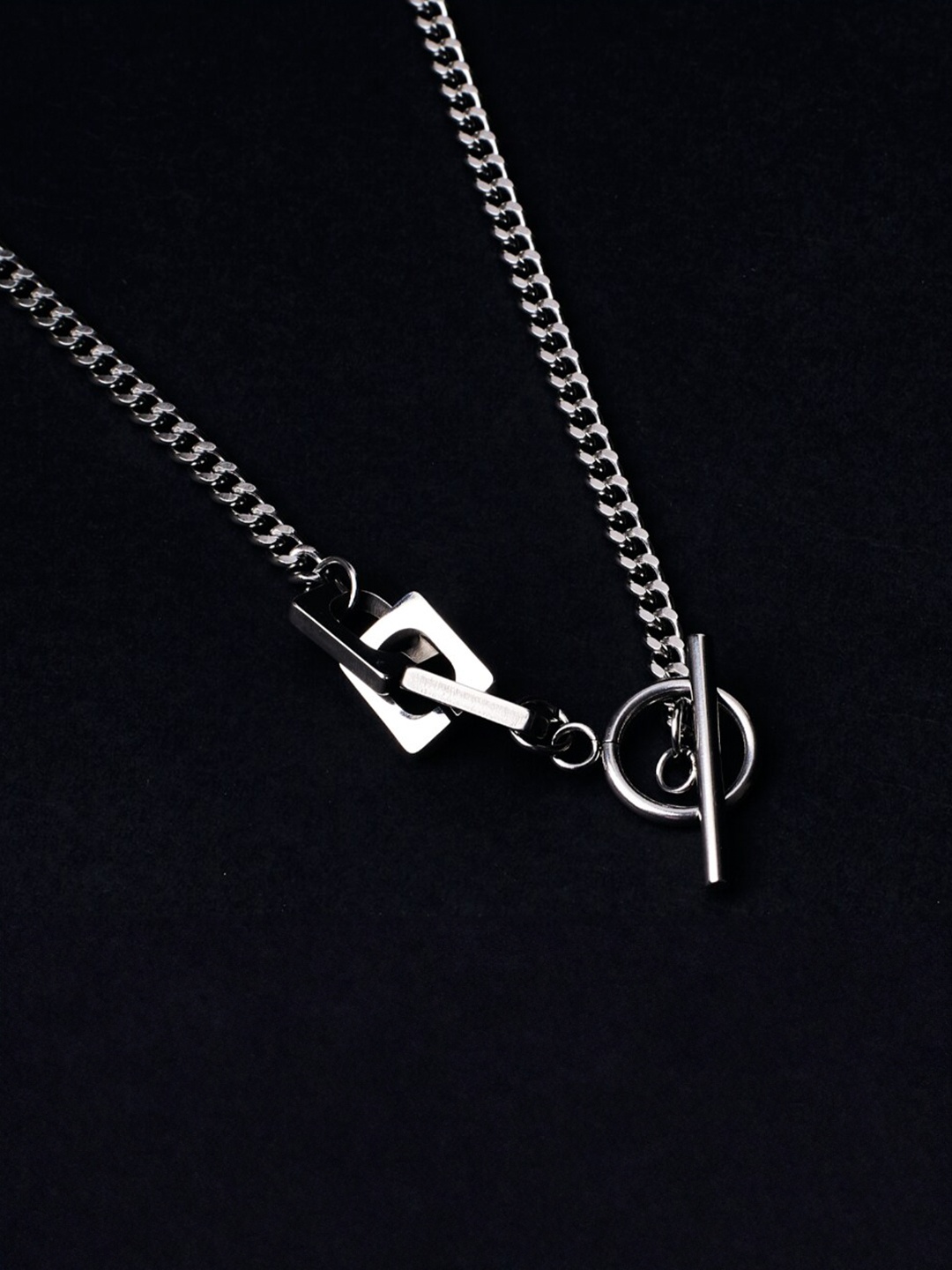 

SALTY Men Stainless Steel Chain, Silver
