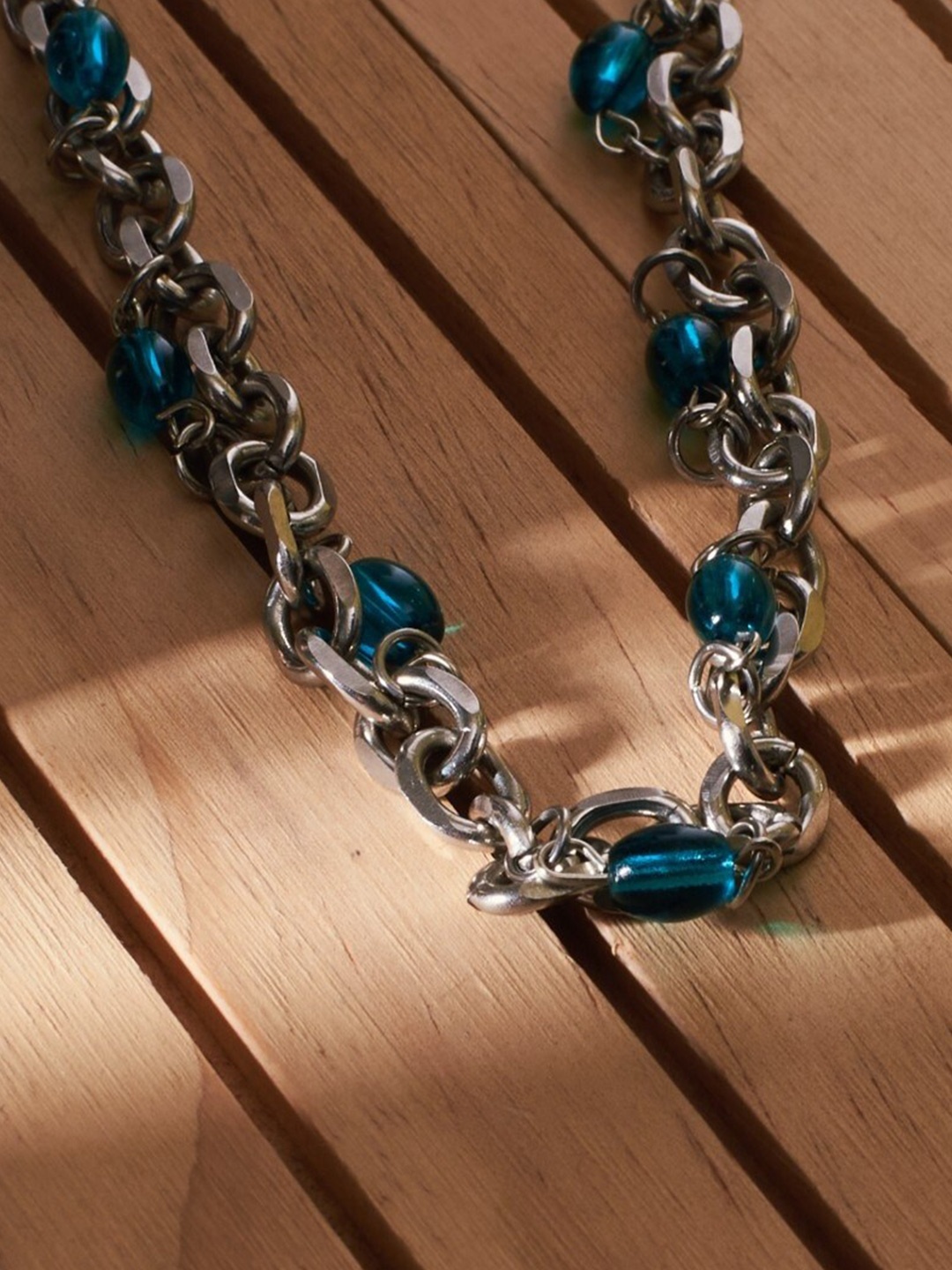 

SALTY Women Stainless Steel Chain, Blue