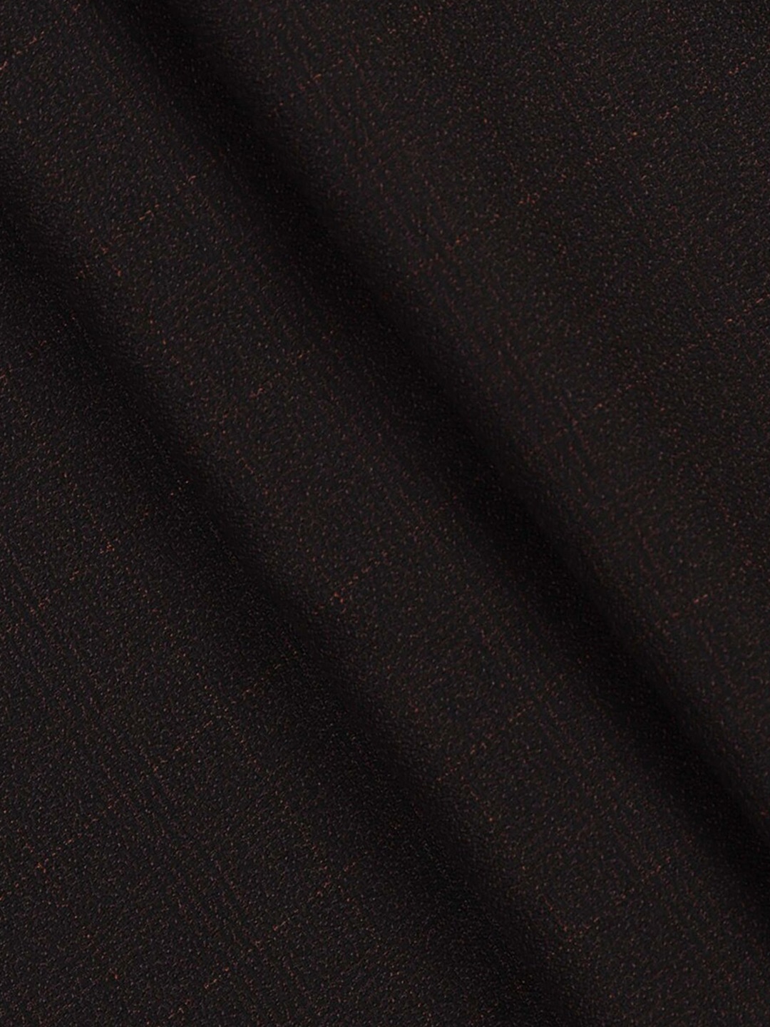 

RAMRAJ Checked Cotton blend unstitched trousers fabric, Brown
