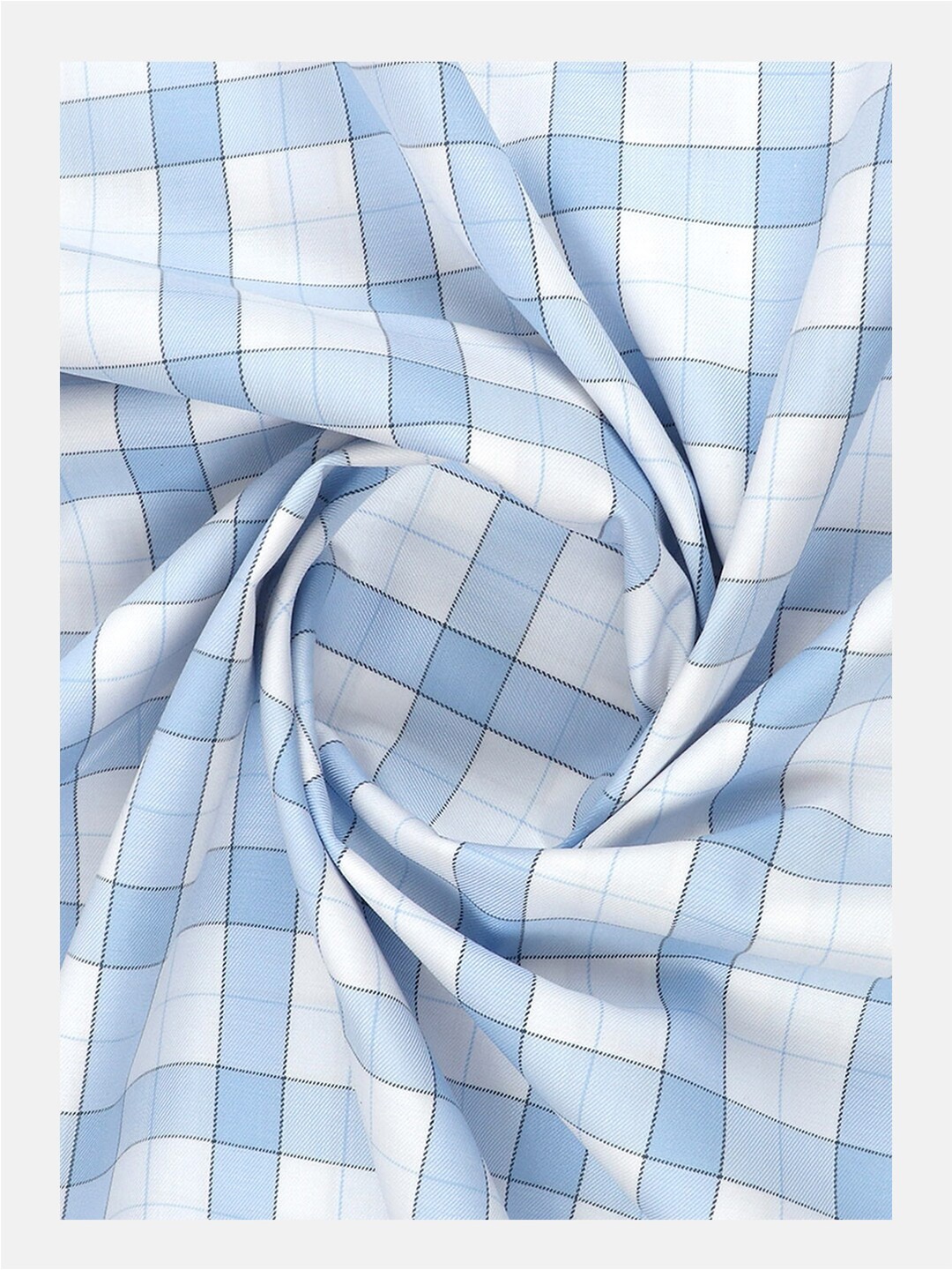 

Ramraj Men Checked Shirt unstitched Fabric, White