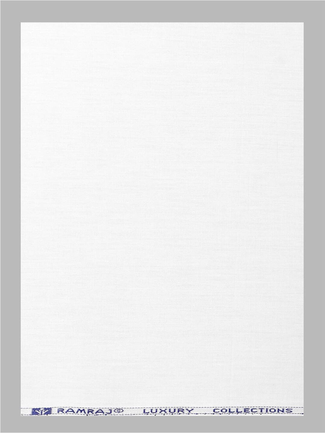 

Ramraj Men Shirt Unstitched Fabric, White