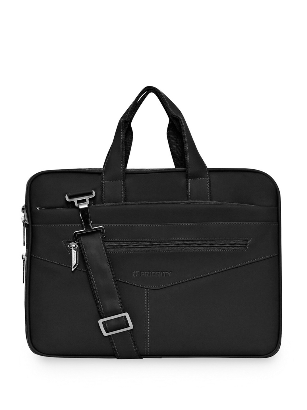 

Priority Unisex Textured Laptop Bag Up to 16 inch, Black