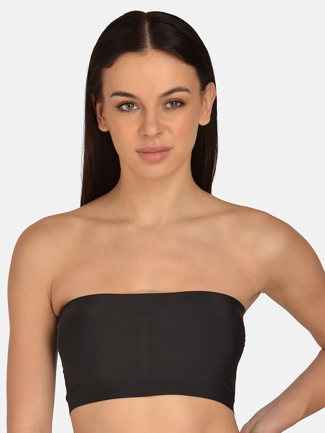 

mod & shy All Day Comfort Bralette Bra - Full Coverage Lightly Padded, Black