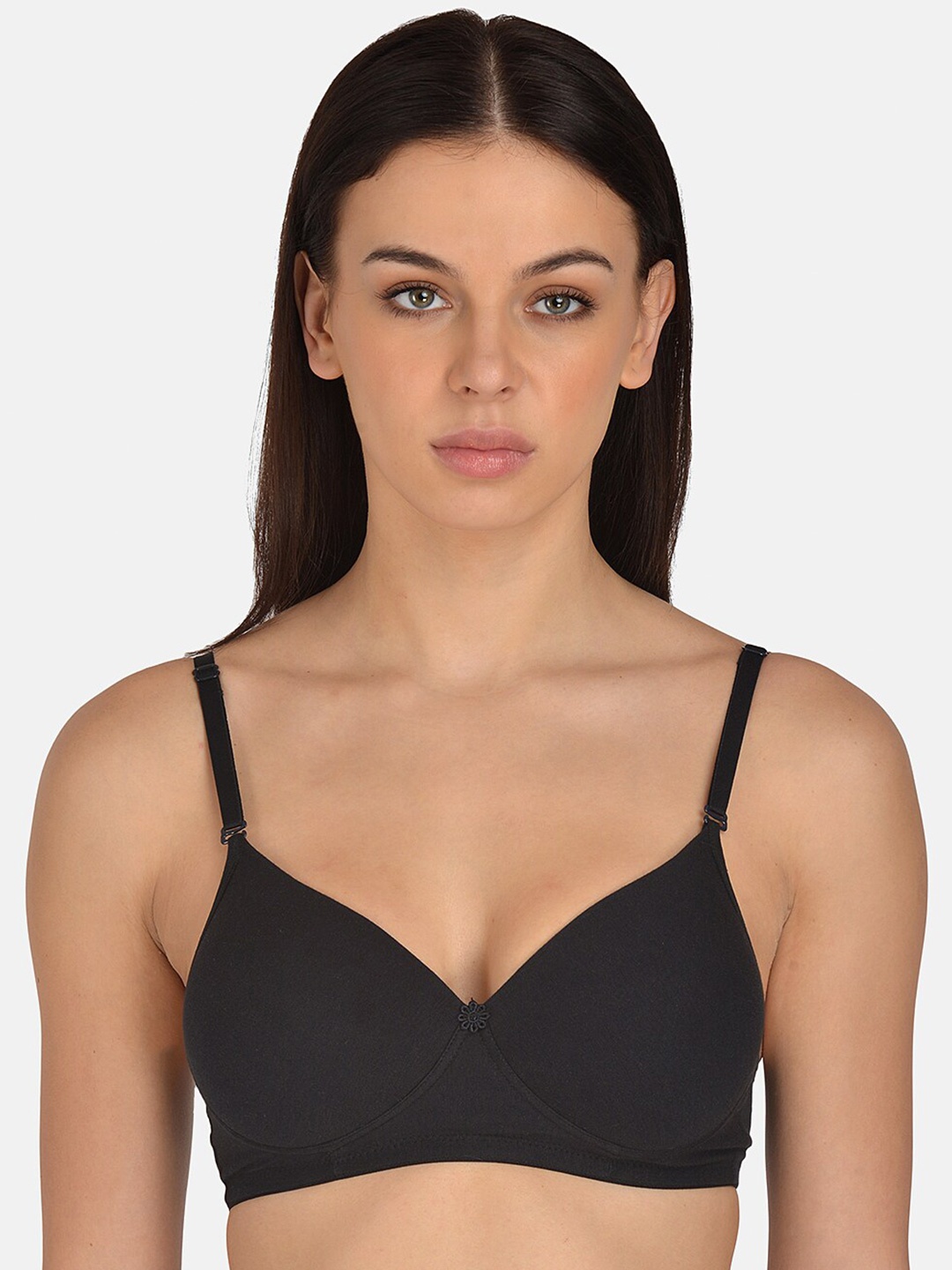 

mod & shy All Day Comfort T-shirt Bra - Full Coverage Lightly Padded, Black