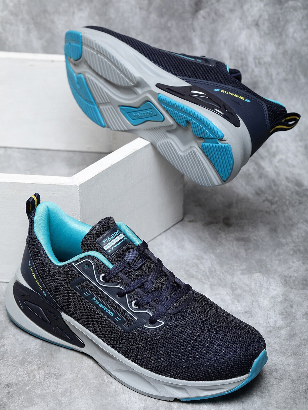 

ABROS Men Running Shoes, Navy blue