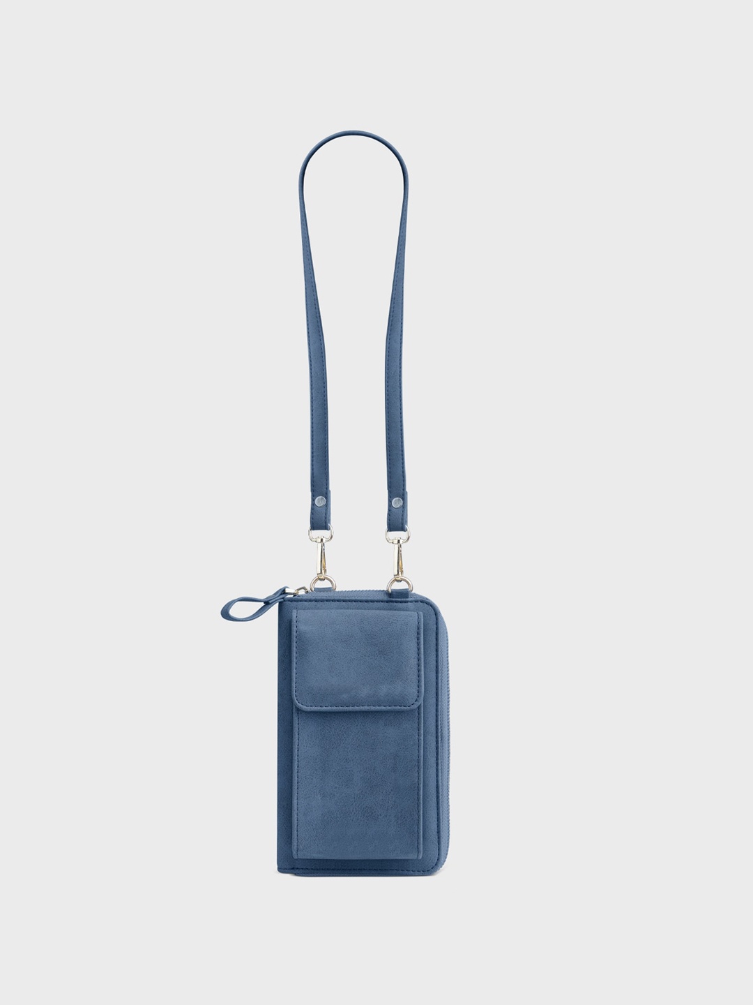 

The Wallet Store Leather Structured Handheld Bag, Blue