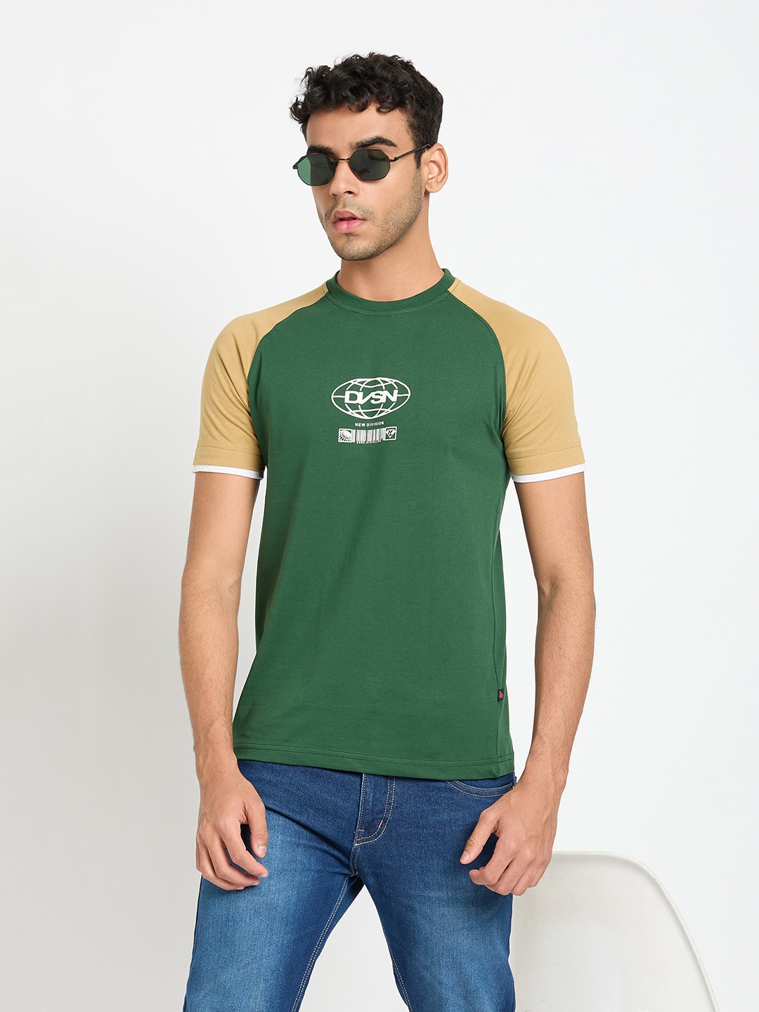 

Club York Colourblocked T-shirt, Green