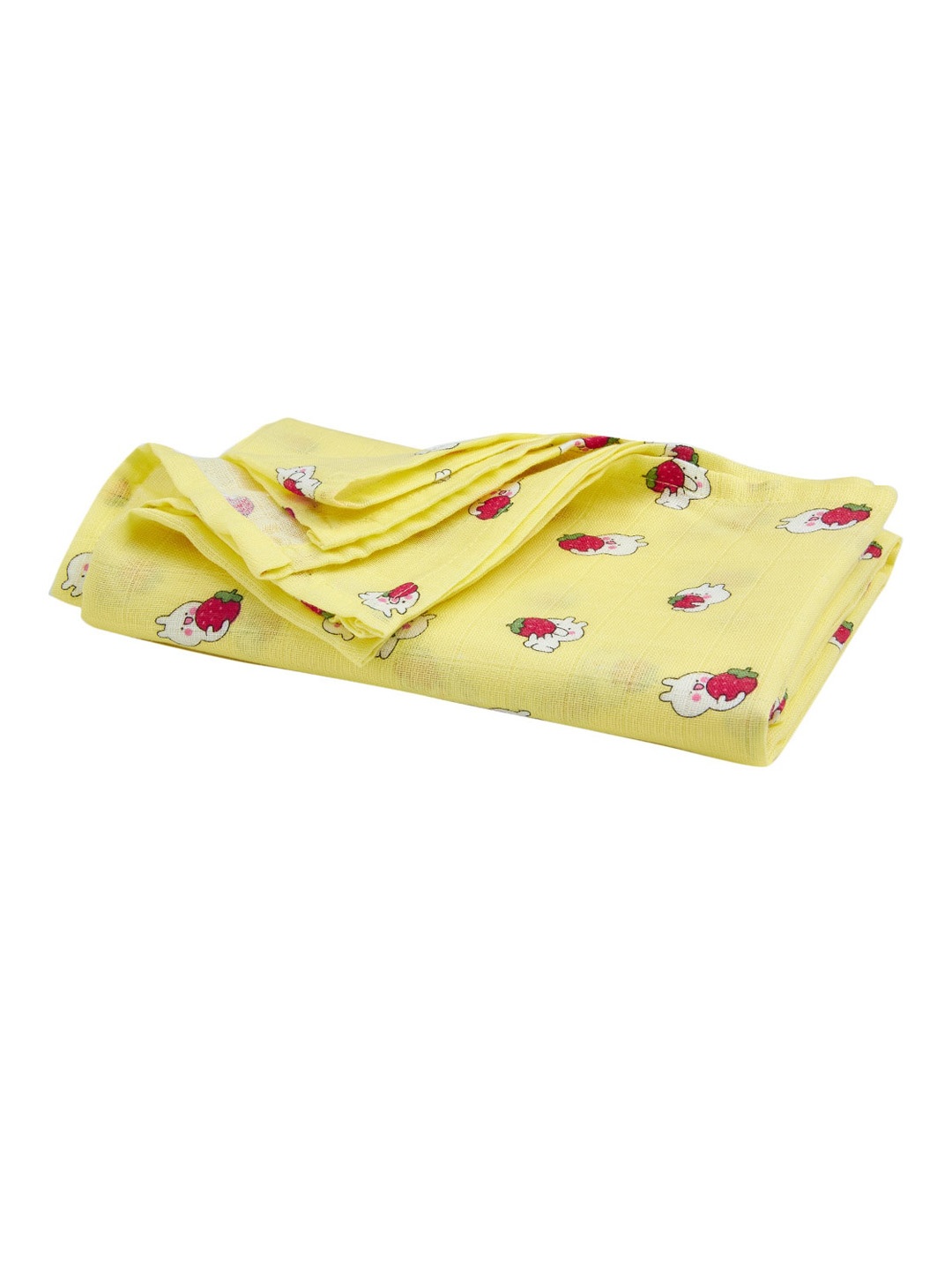 

Babywish Infants Printed Durable Anti Bacterial Swaddles, Yellow
