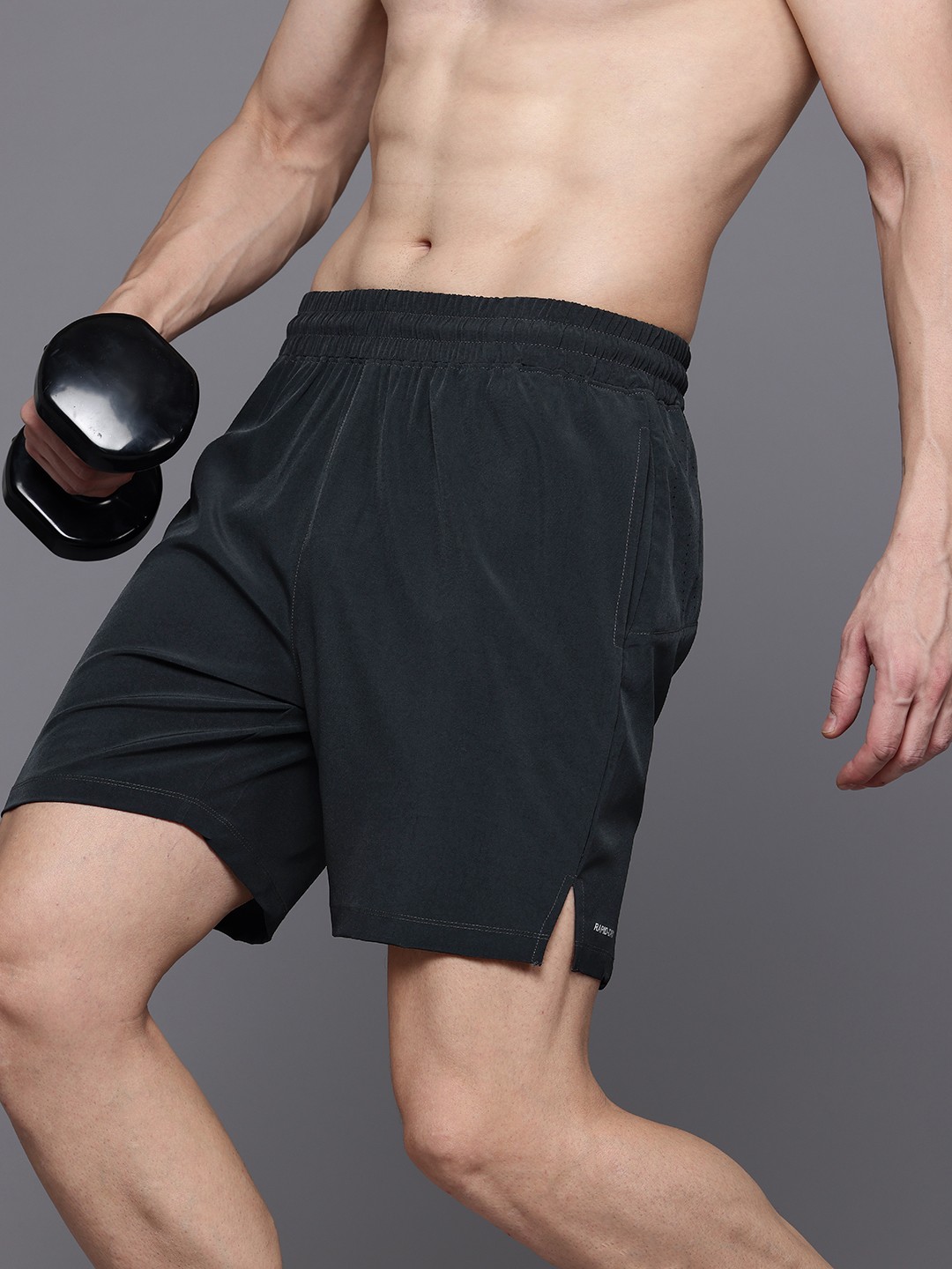 

HRX by Hrithik Roshan Men Solid Sports Shorts, Grey