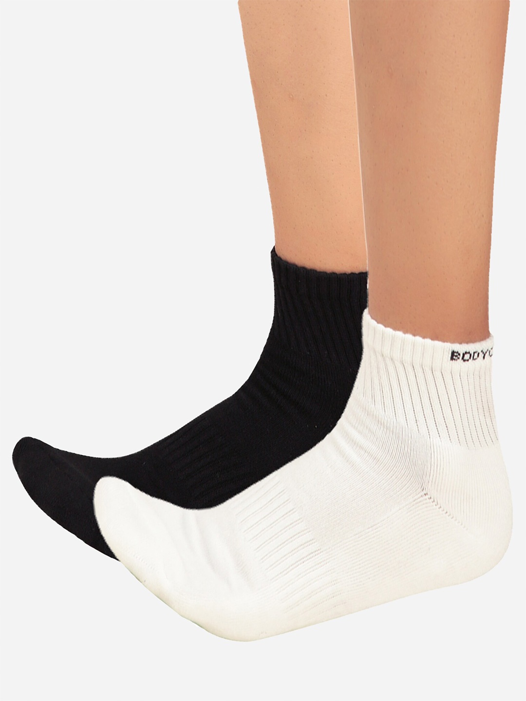 Bodycare Men Pack Of 2 Assorted Cotton Ankle Length Socks