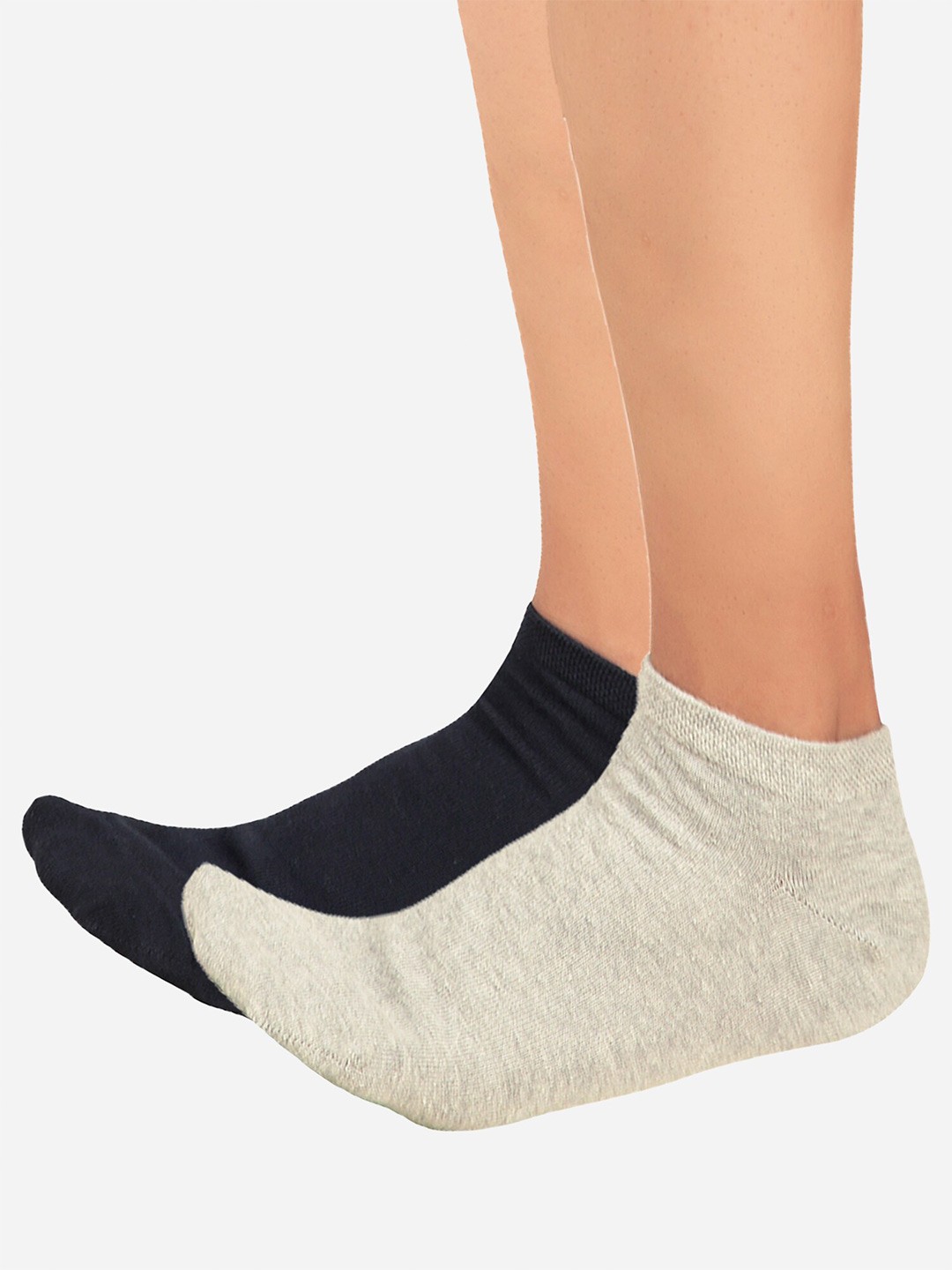 

Bodycare Men Pack Of 2 Cotton Ankle Length Socks, Navy blue