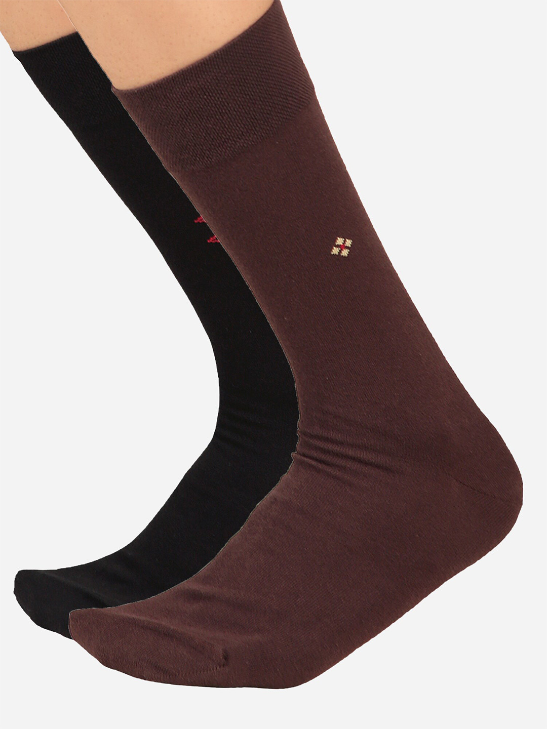 

Bodycare Men Pack Of 2 Calf-Length Socks, Black