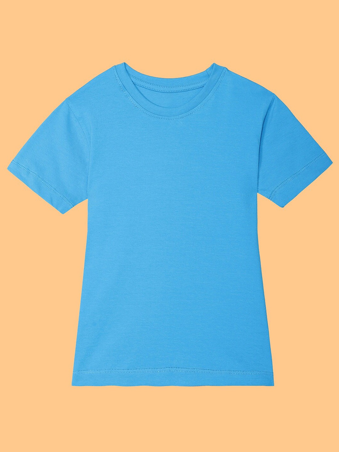 

BAESD Girls Cotton Round Neck Short Sleeves Casual T-shirt, Blue