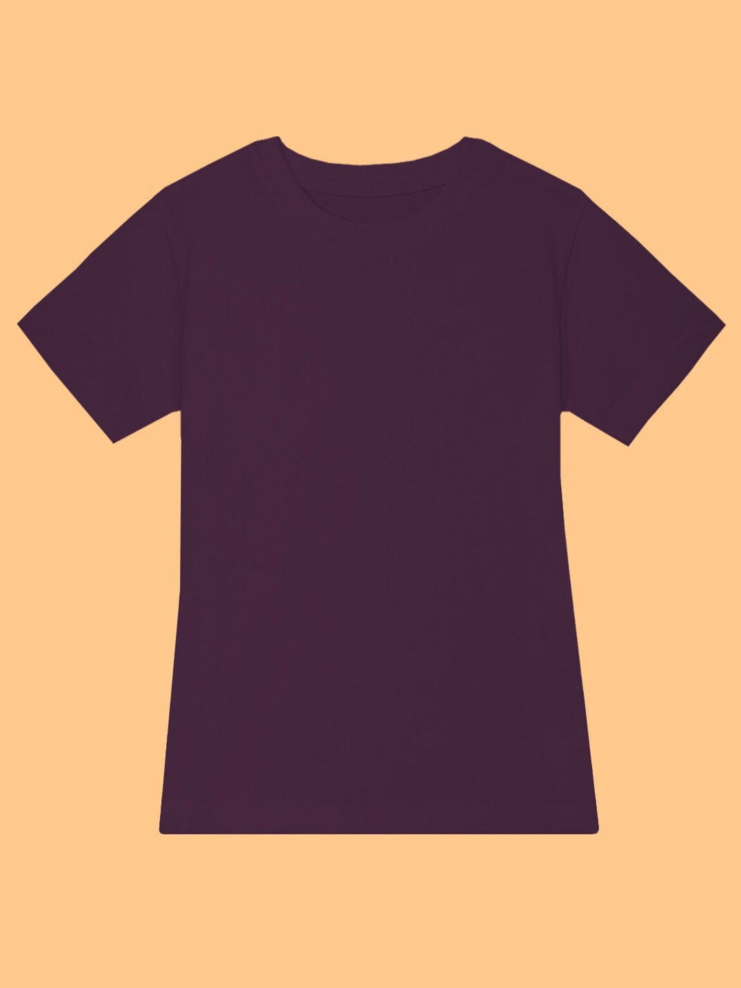 

BAESD Girls Round Neck T-shirt, Maroon