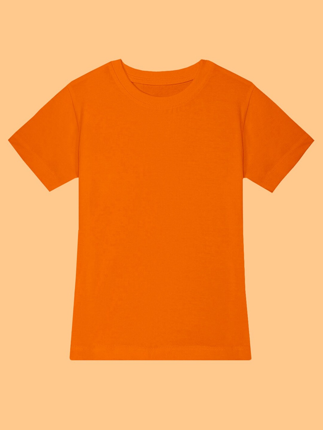 

BAESD Girls Round Neck T-shirt, Orange