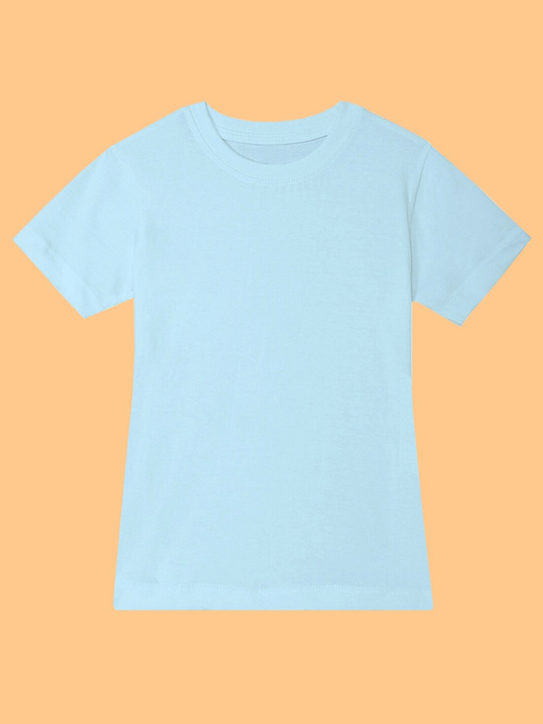 

BAESD Girls Round Neck Short Sleeves Cotton T-shirt, Blue