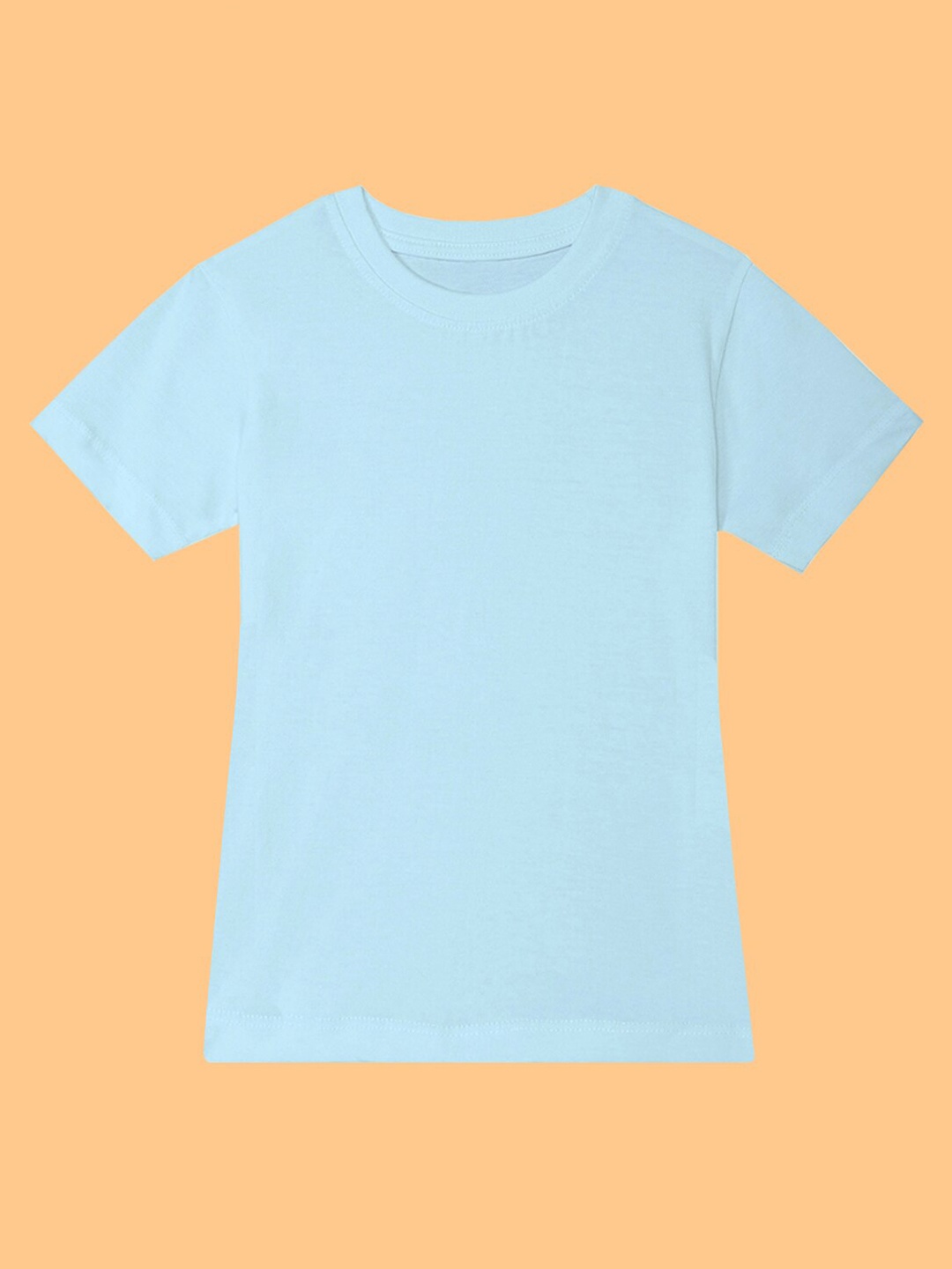 

BAESD Girls Round Neck Short Sleeves Cotton T-shirt, Blue