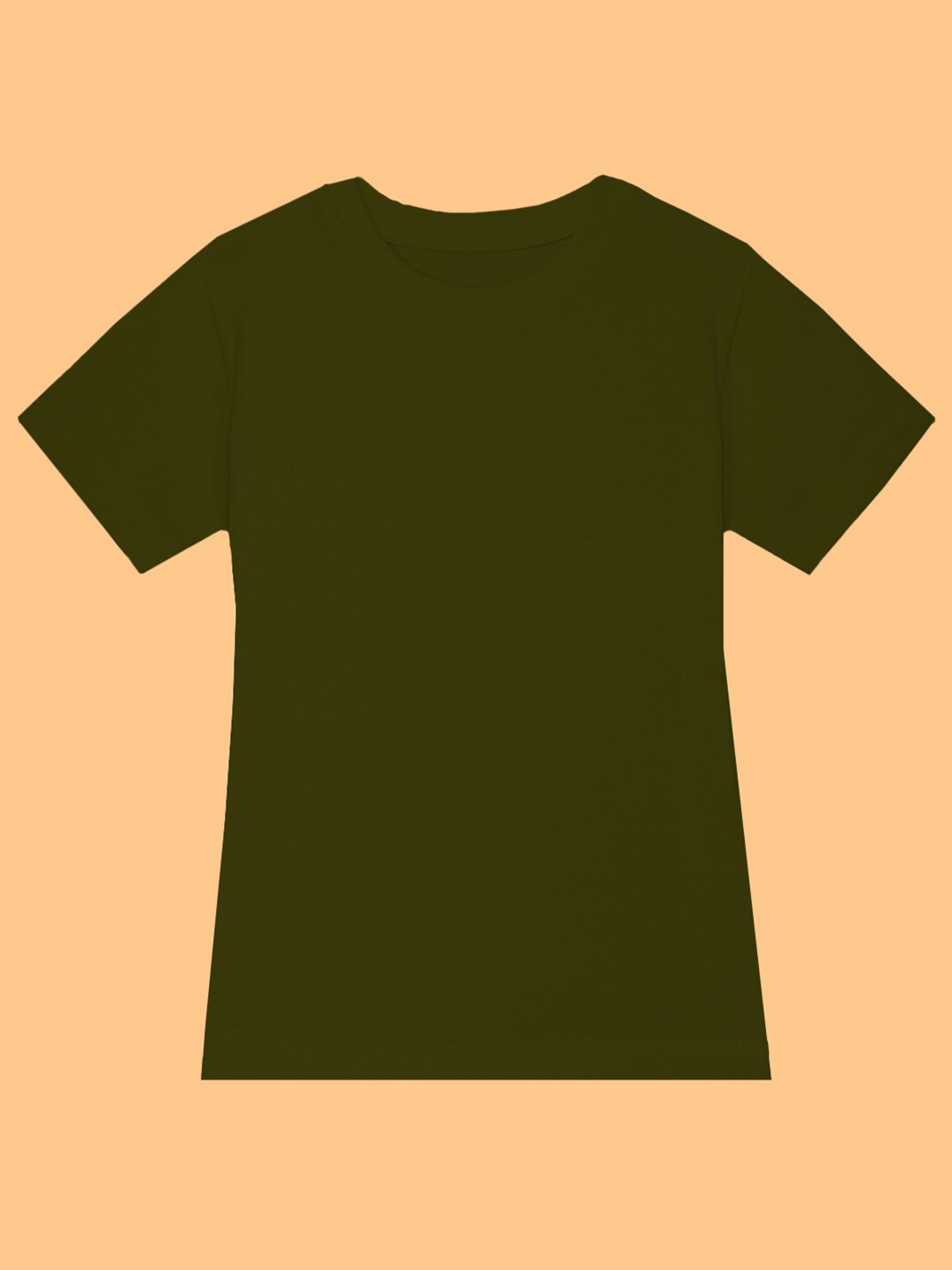 

BAESD Girls Round Neck Short Sleeves Cotton T-shirt, Green
