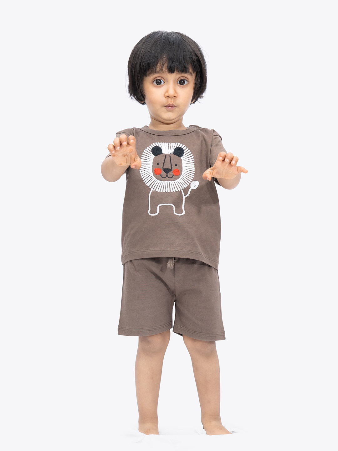 

ariel Kids Top with Shorts, Grey