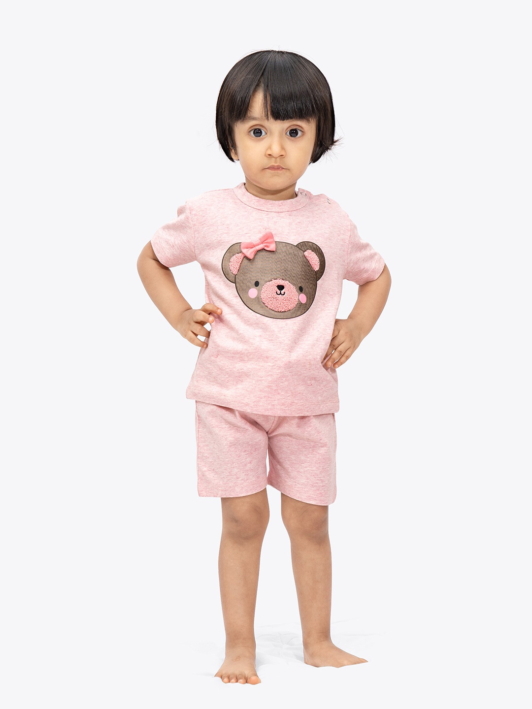 

ariel Kids T-shirt with Shorts, Pink