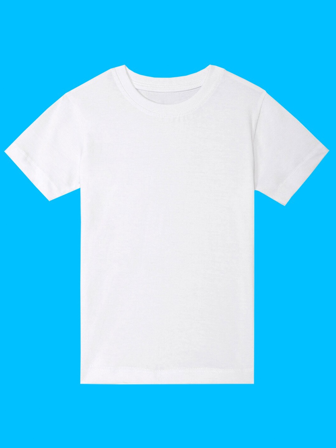 

BAESD Boys Round Neck T-shirt, White