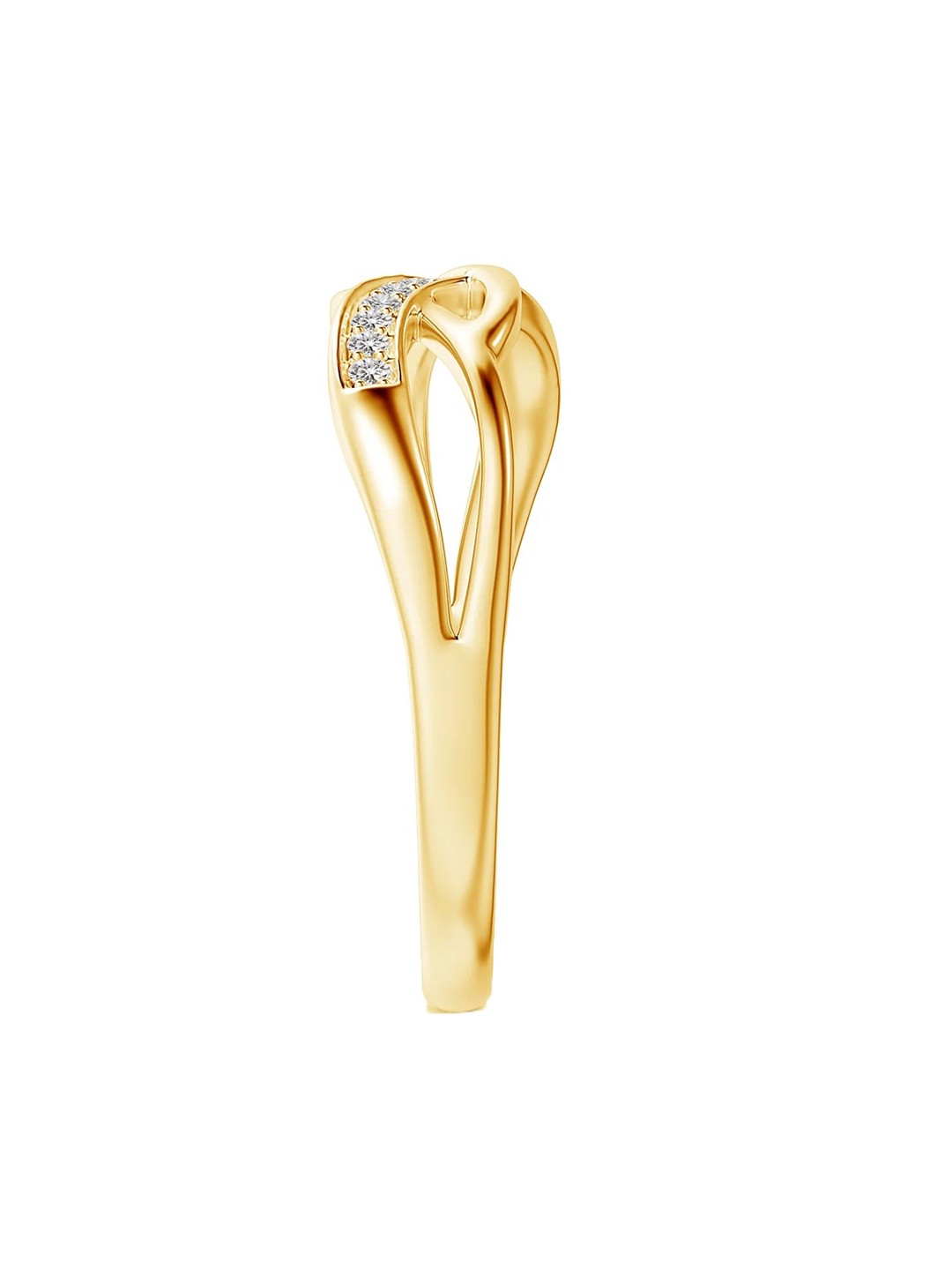 

Angara 18KT Yellow Gold Pave-Set Round Natural Diamond Multi-Row Crossover Band
