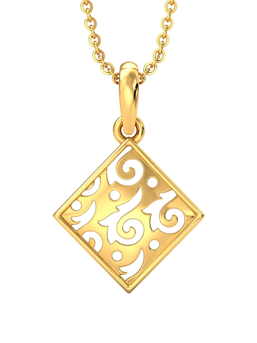 

CANDERE A KALYAN JEWELLERS COMPANY BIS Hallmark 14KT (585) Gold Pendant-0.72gm