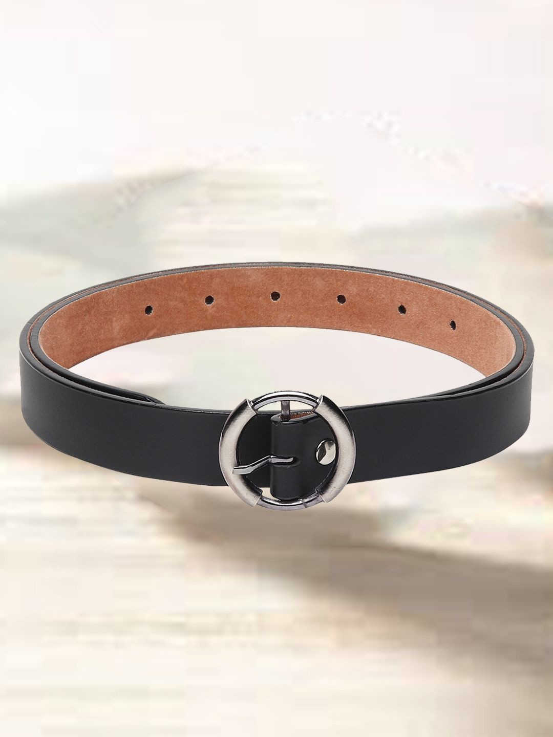 

Mast & Harbour Women Solid Casual Belt, Black