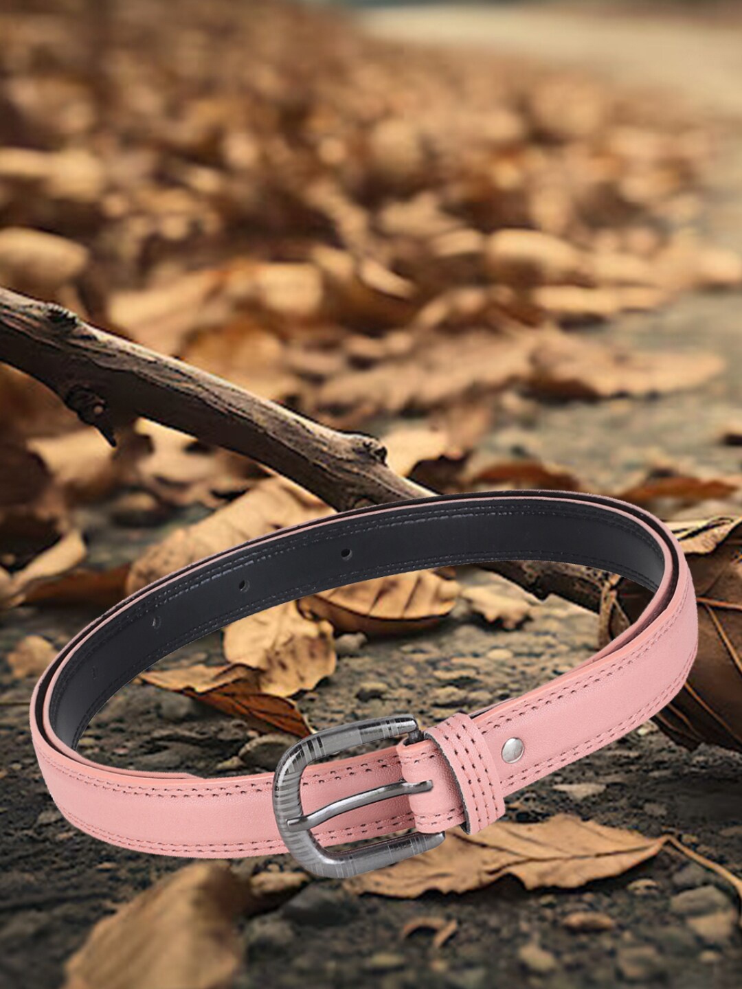 

Mast & Harbour Pink Women Slim Belt