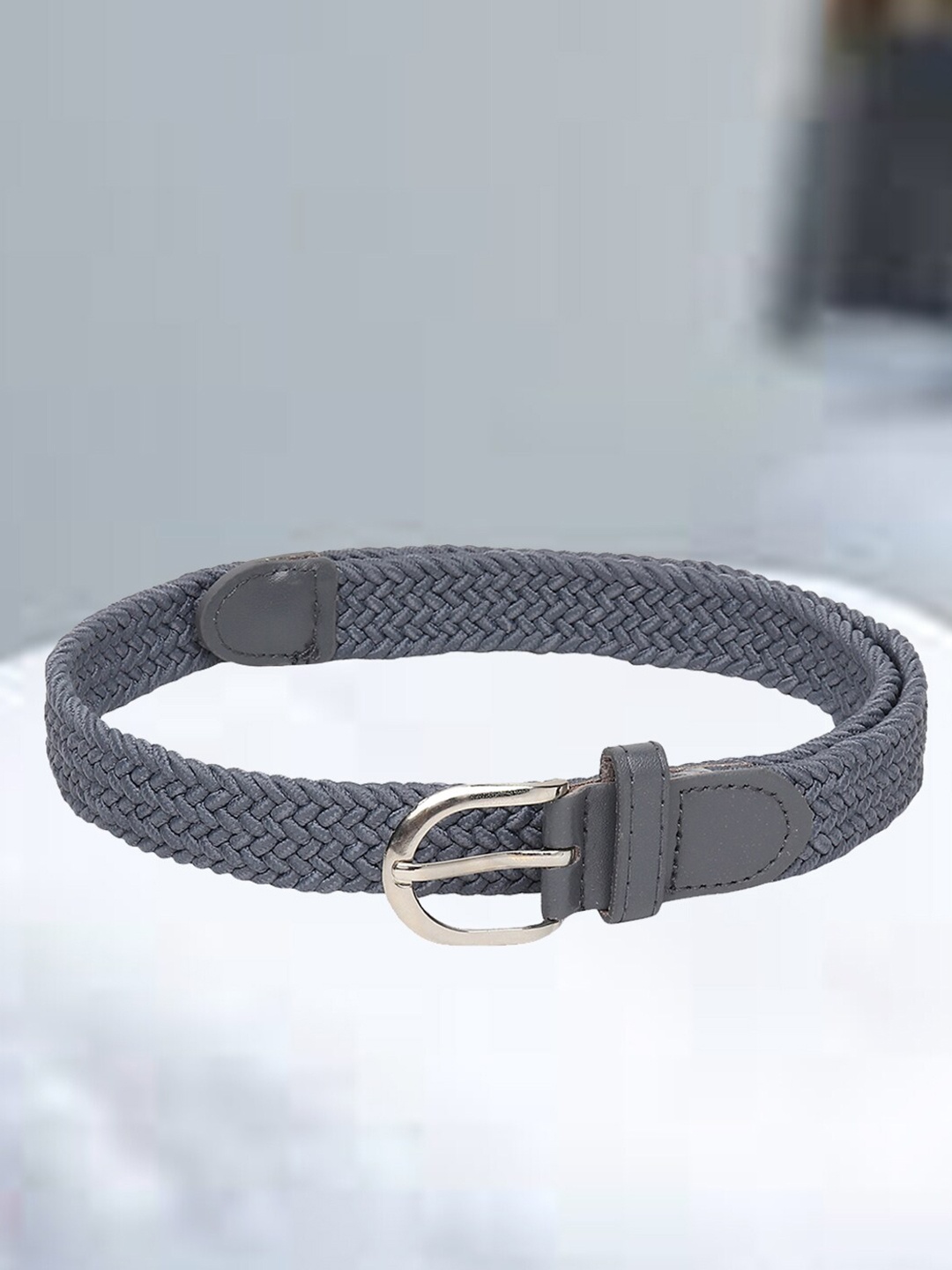 

Mast & Harbour Grey Women Textured Belt