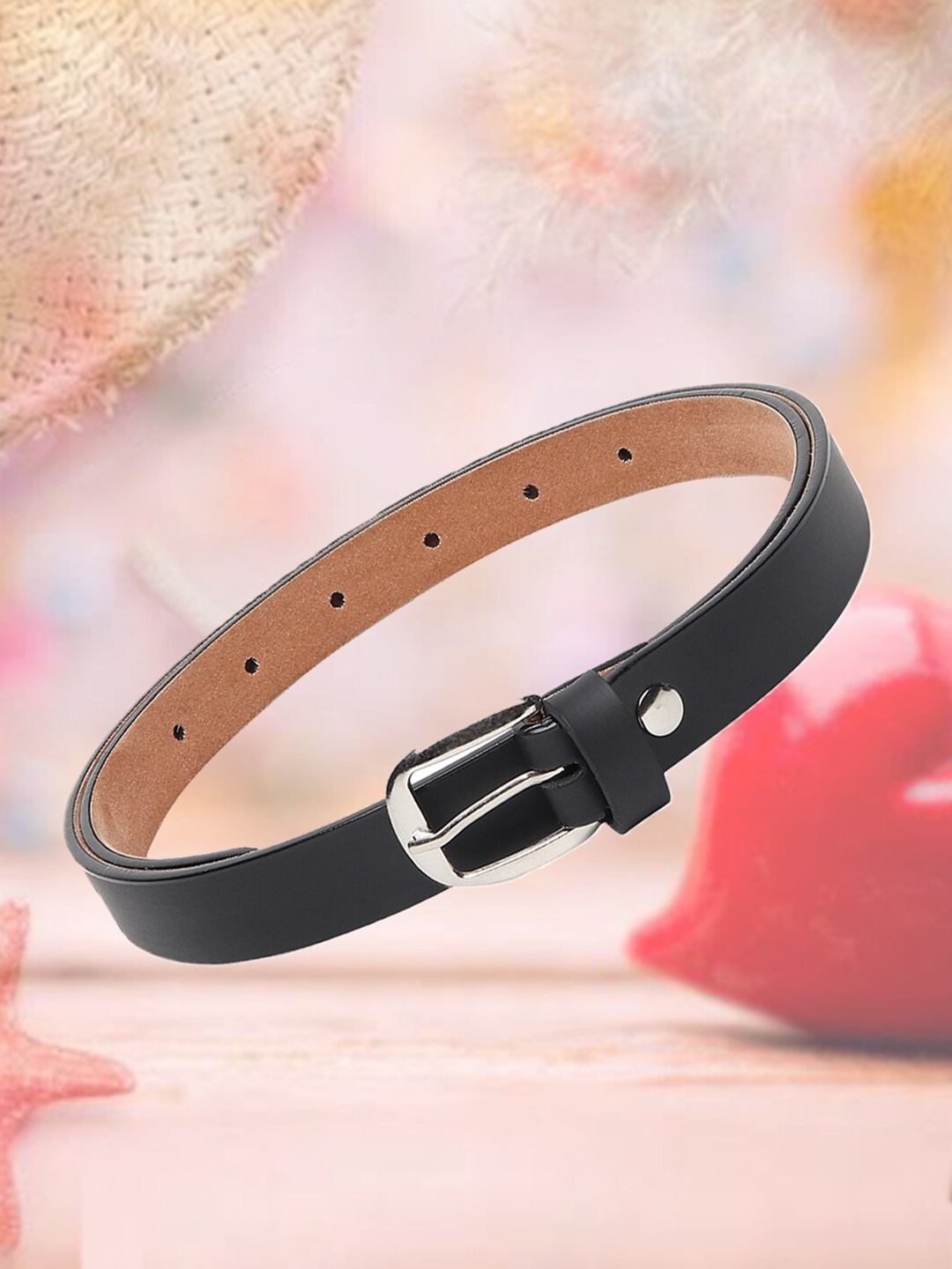 

Mast & Harbour Black Women Slim Belt