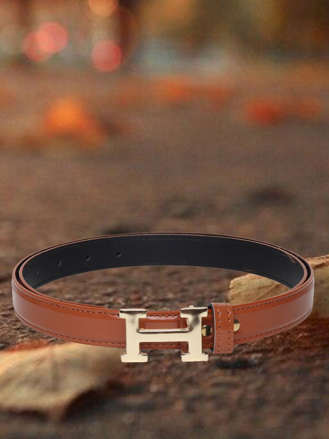 

Mast & Harbour Women Slim Casual Belt, Brown