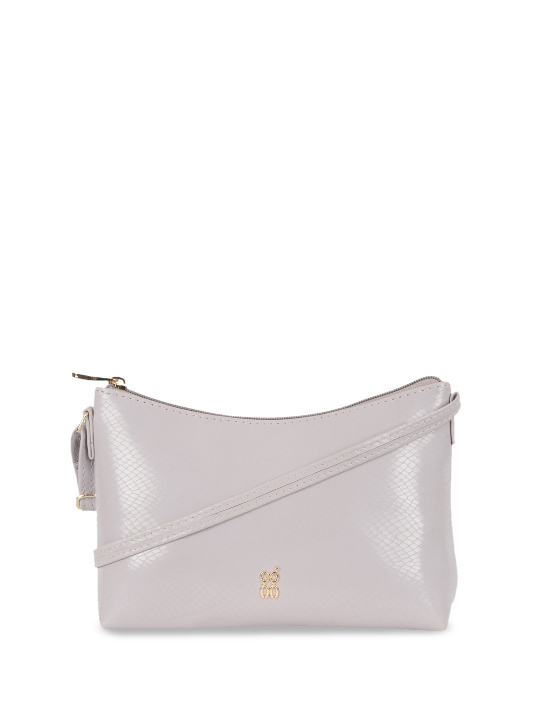 

Baggit Animal Textured Structured Sling Bag, Purple