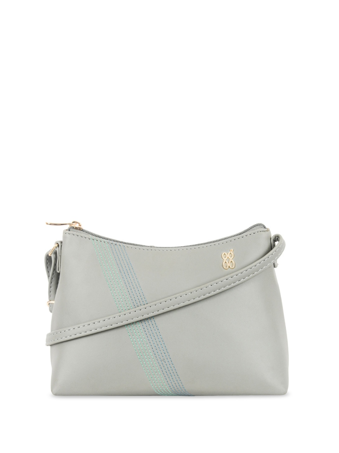 

Baggit Structured Sling Bag, Grey
