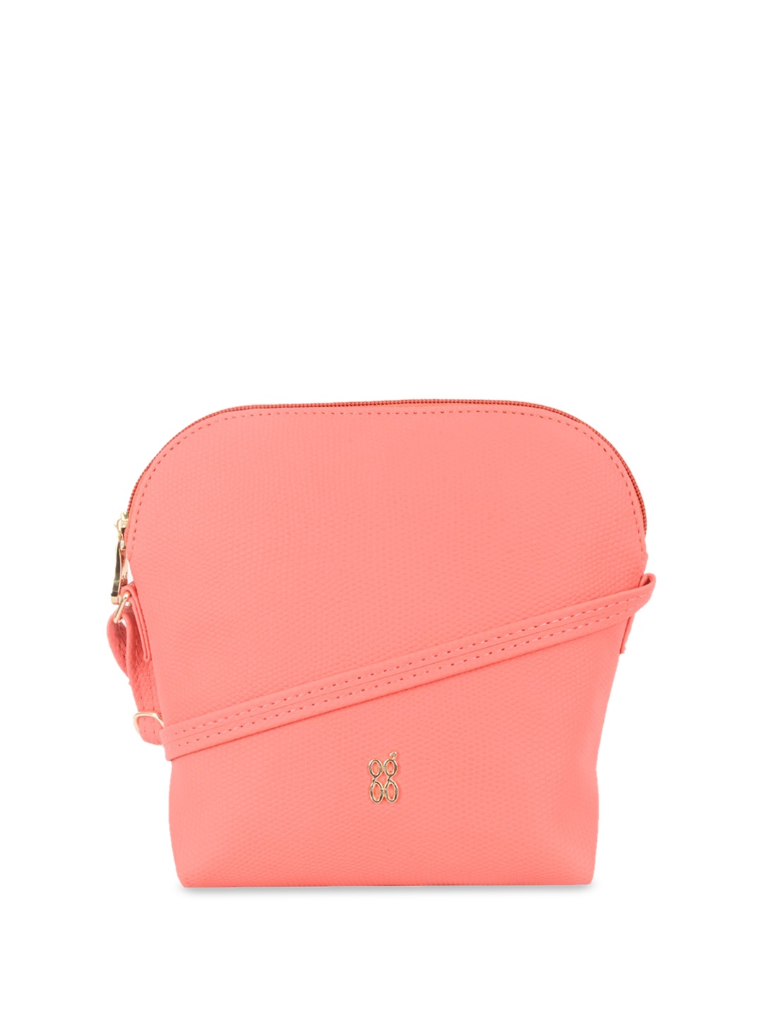 

Baggit Structured Sling Bag, Peach