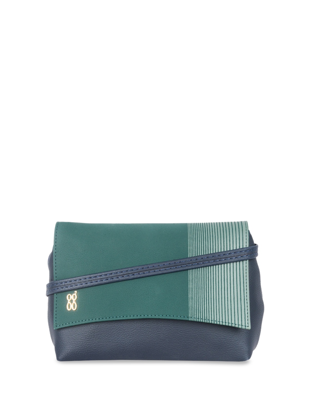 

Baggit Striped Sling Bag, Blue