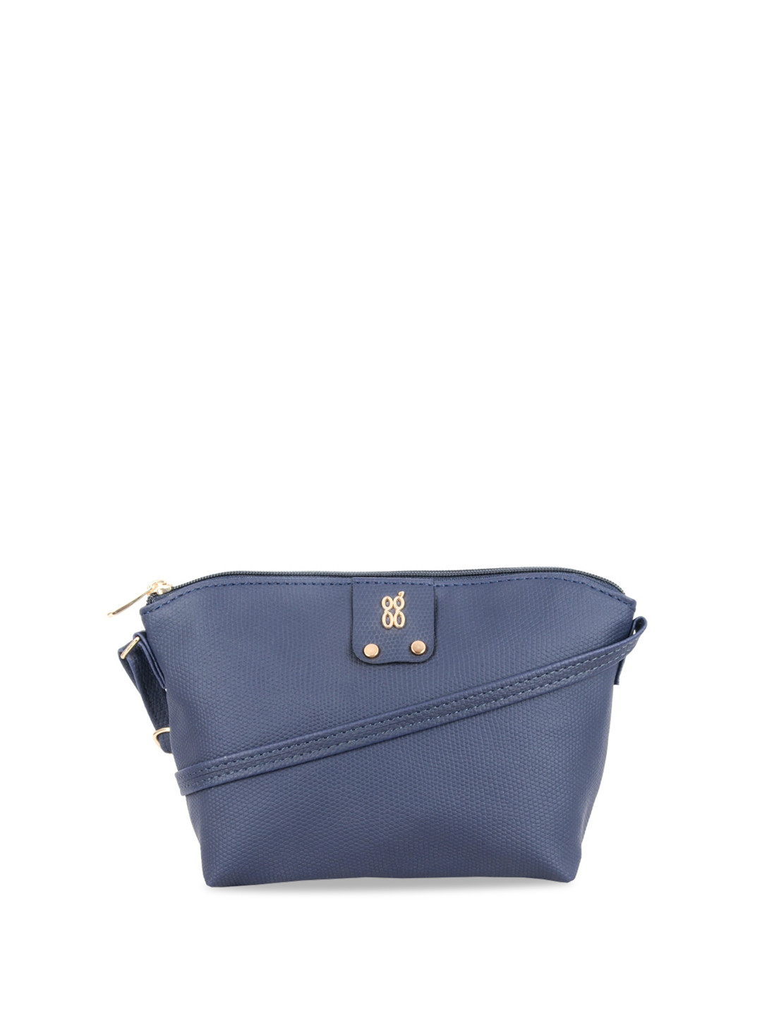 

Baggit Textured Structured Sling Bag, Blue
