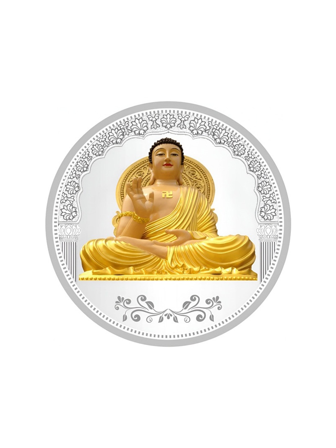 

TEEMOODS Buddha 999 Pure Silver Coin-10 grams